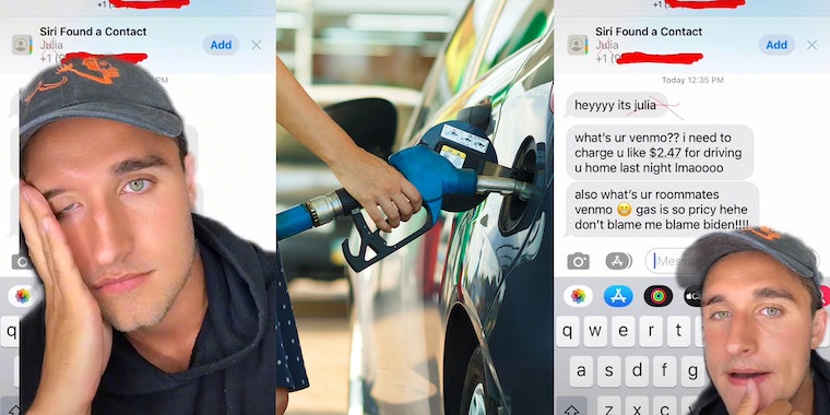 "Друг друга" просит TikToker у Venmo ее 2,47 доллара за бензин, что вызывает споры 
