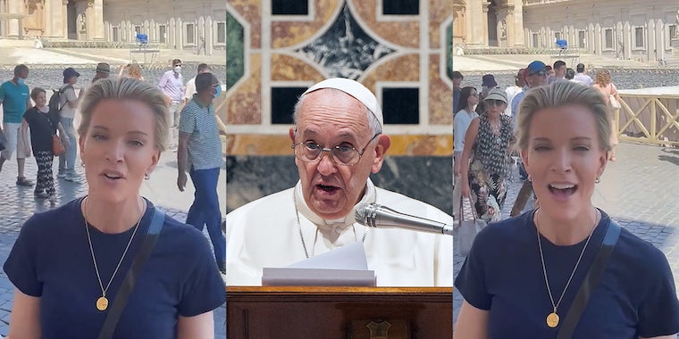 "Не редкость": даже священники сваливают на большой "совок" Мегин Келли" что Папа может уйти в отставку 