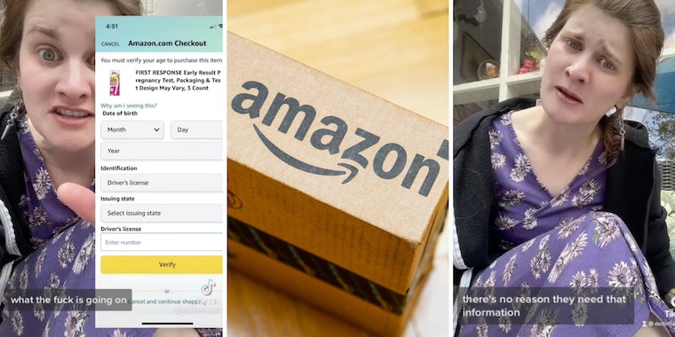 "Зачем им это нужно? Куда это идет?: Женщина говорит, что Amazon потребовал информацию о ее водительских правах, чтобы купить тест на беременность (обновлено) 