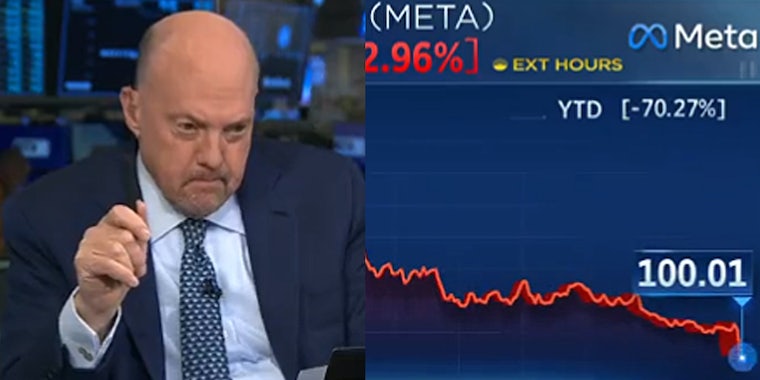 Крах акций Meta настолько ужасен, что даже Джим Крамер плачет 