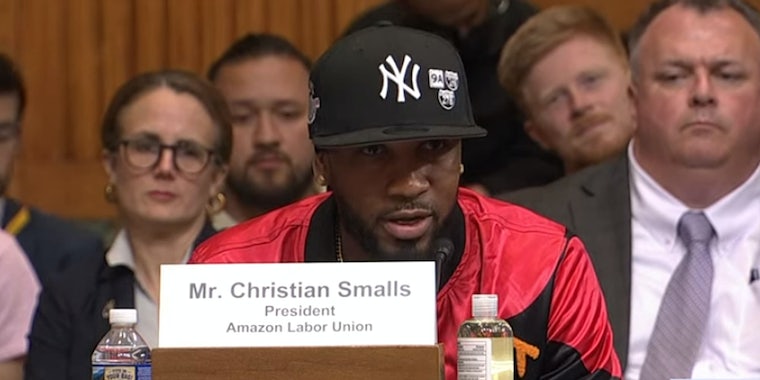Крис Смоллс свидетельствует перед Конгрессом об усилиях Amazon по прекращению профсоюзной организации 