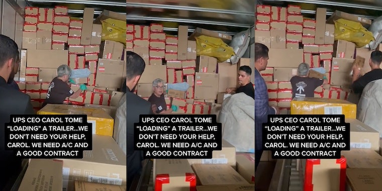 «Нам не нужна ваша помощь. Нам нужен кондиционер и хороший контракт: член профсоюза призывает генерального директора UPS загрузить грузовик в PR-видео 
