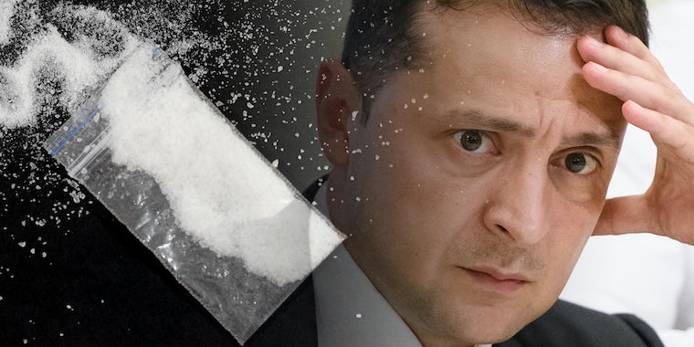 Сфальсифицированное видео пытается обвинить Зеленского в употреблении кокаина во время разговора с Илоном Маском 